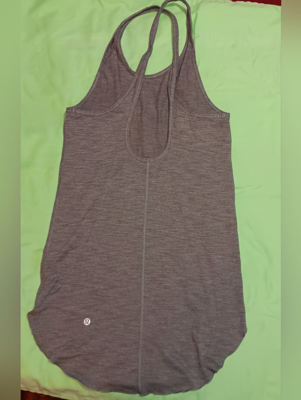 lululemon athletica Women's Heather Gray Racerback Tank Top